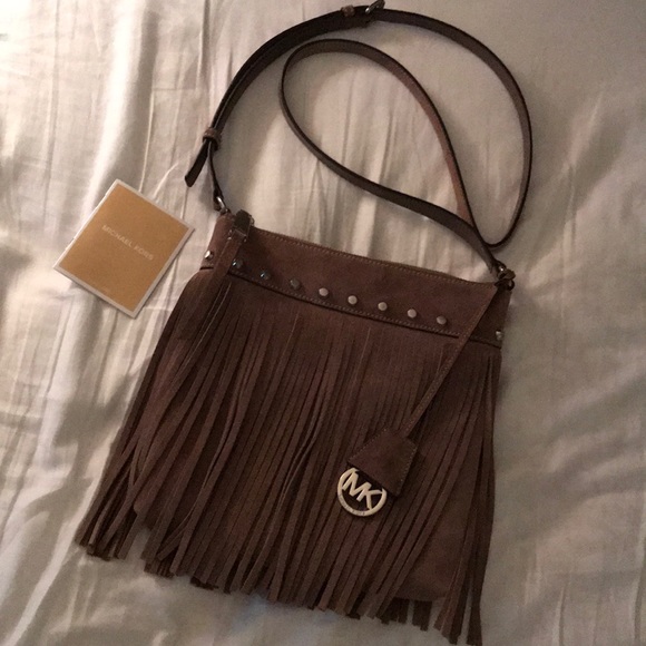 Michael Kors Handbags - MK suede fringe crossbody